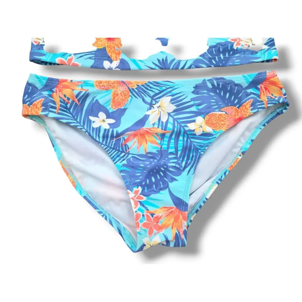 The Children's Place Girls 2-Piece Tankini Swimsuit Size XL 14 Tropical Floral